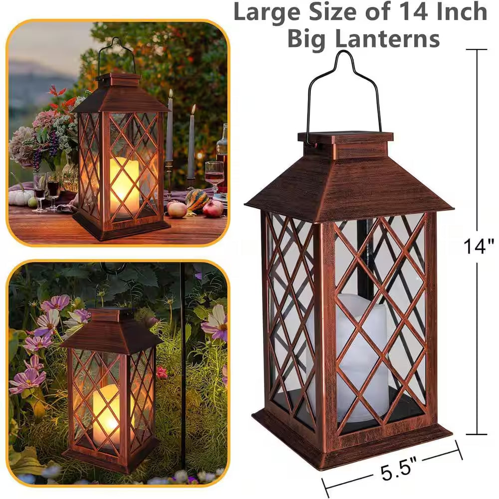Outdoor Decor, Solar Lantern Outdoor Lights (2-Pack)