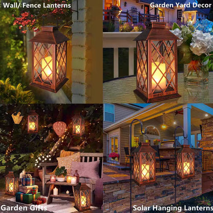 Outdoor Decor, Solar Lantern Outdoor Lights (2-Pack)