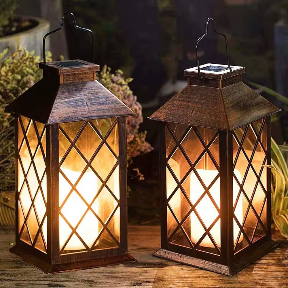 Outdoor Decor, Solar Lantern Outdoor Lights (2-Pack)