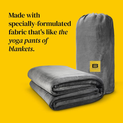 Original Stretch Light Grey | 10' X 10' Extra Large Oversized Throw Blanket | 100 Sq Ft Giant Blanket | Soft, Stretchy, Machine Washable | Fits Whole Family