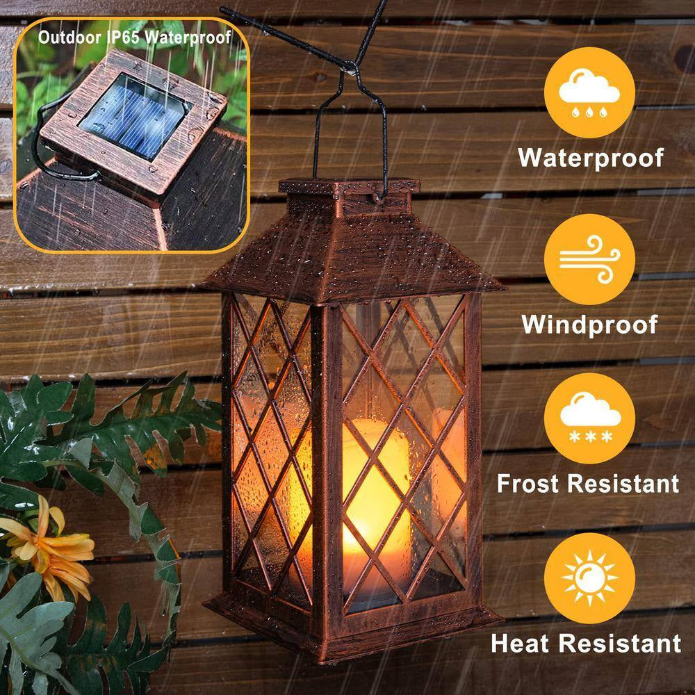 Outdoor Decor, Solar Lantern Outdoor Lights (2-Pack)
