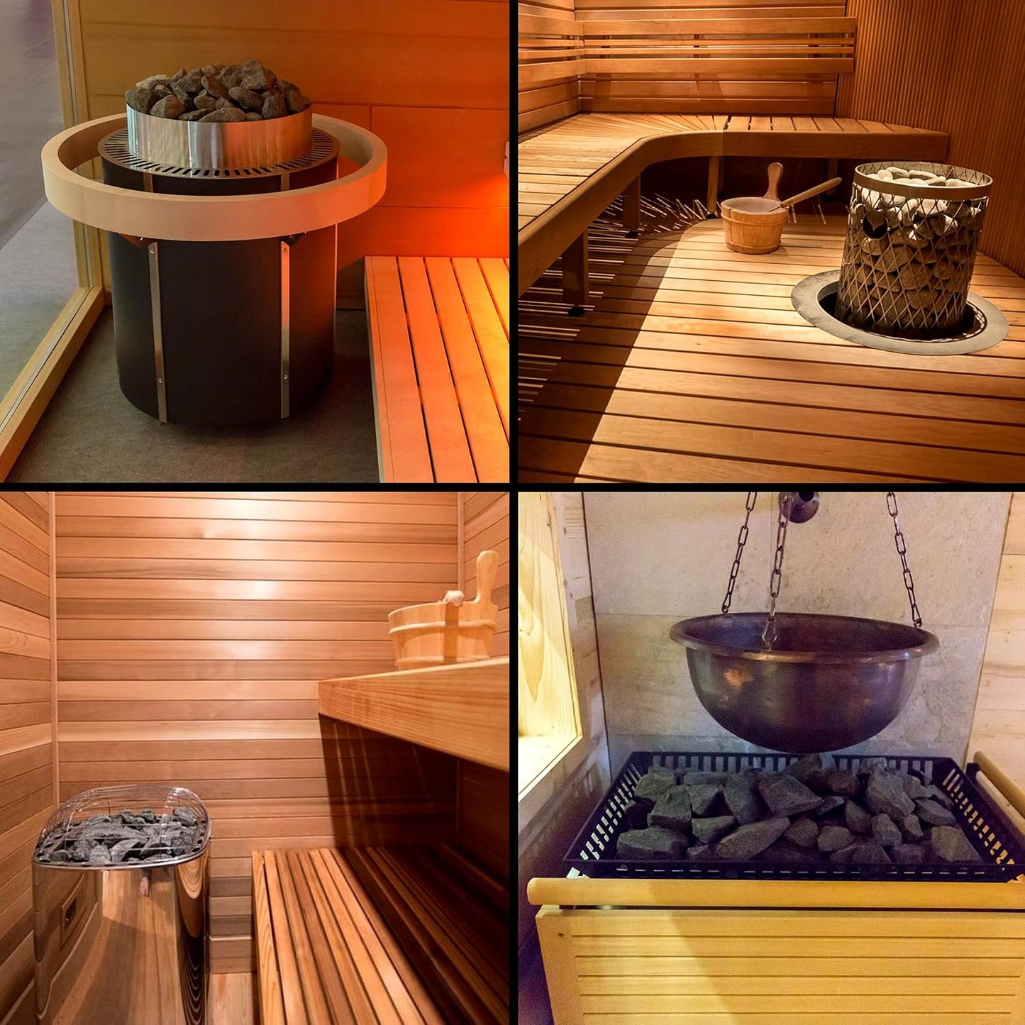 Sauna Rocks/Sauna Stones, 36 Lb Box of Lava Rock for Steam Sauna, Sauna Stone